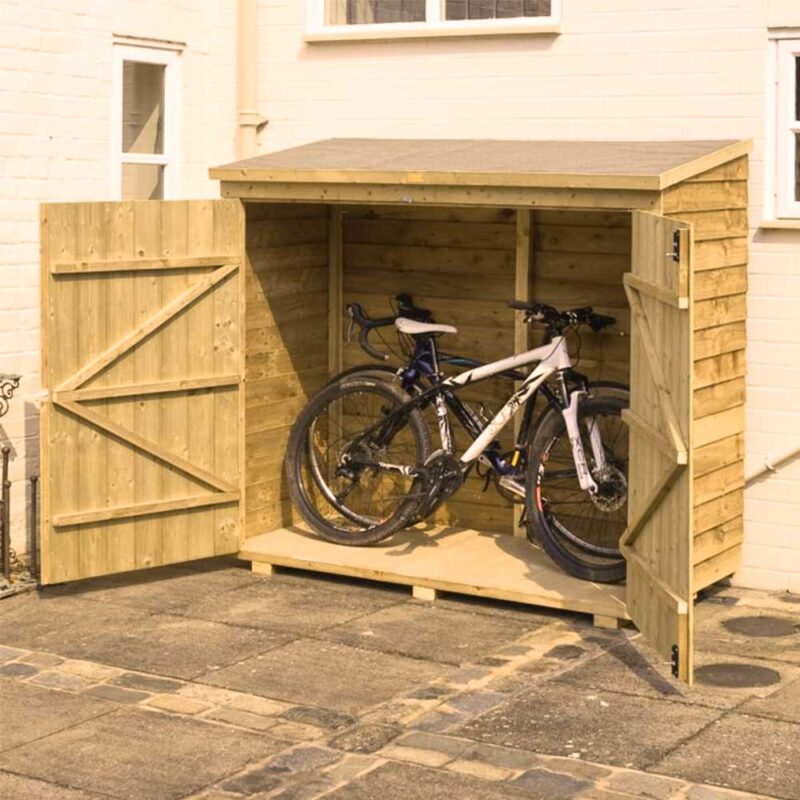 Overlap Garden Bike Store Storage Unit Shed Wall Store