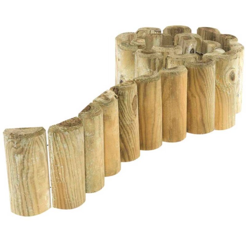Wooden 9" Garden Border Roll 2 Pack
