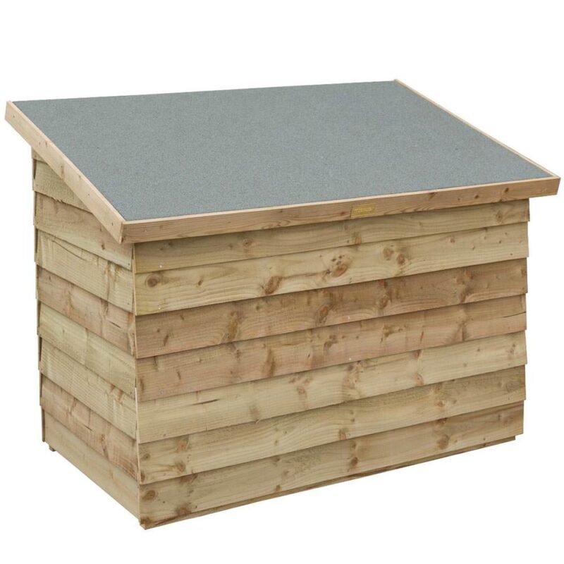 Overlap Lifting Lid with Stay Garden Patio Storage Chest