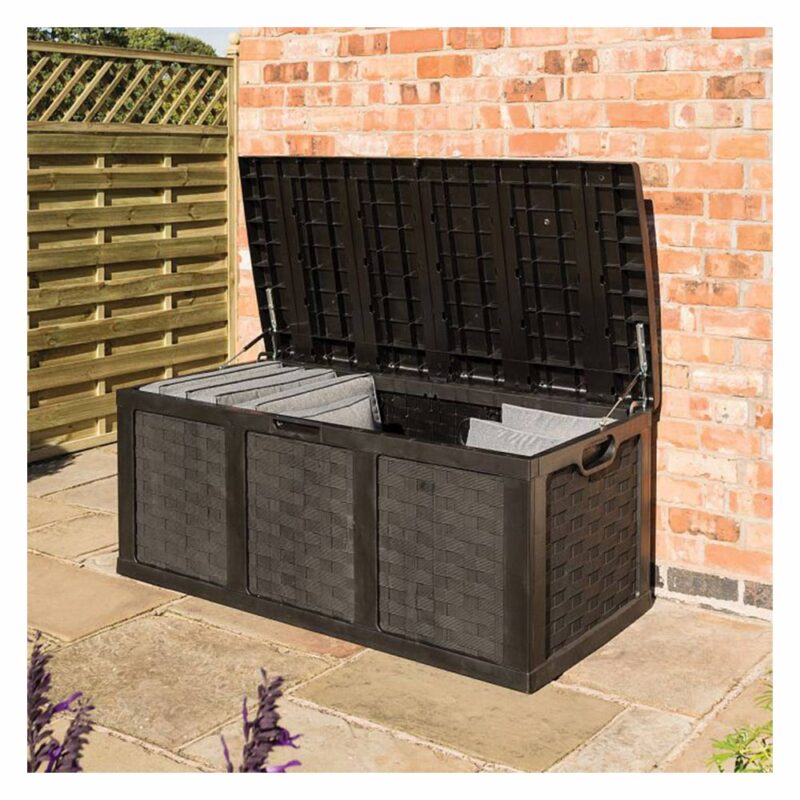 Large Plastic Graphite Cushion Box 634 Litre Capacity