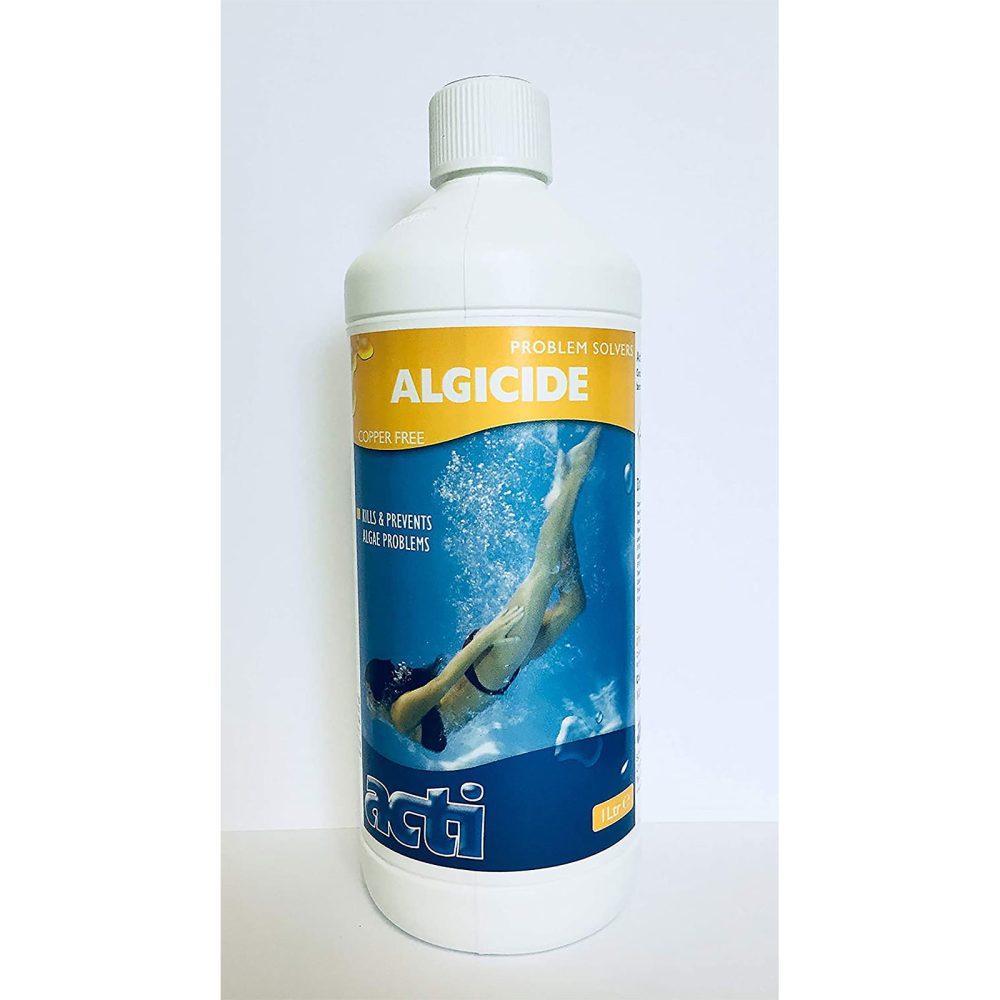 Acti Spa 1 Litre Algaecide Copper Free - Non Staining Hot Tub Spa Cleaner