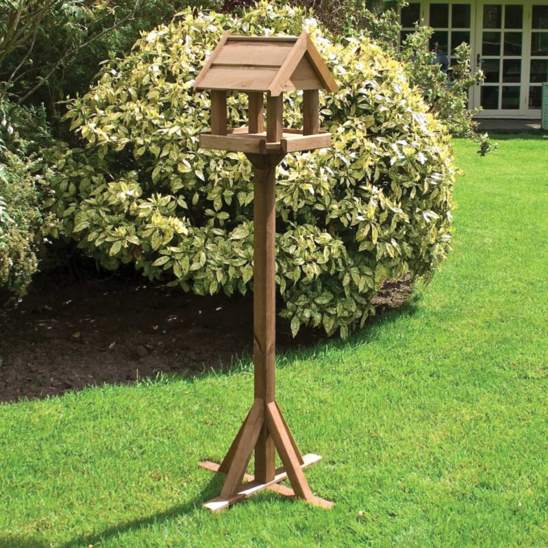Traditional Bisley Bird Table, Apex Roof