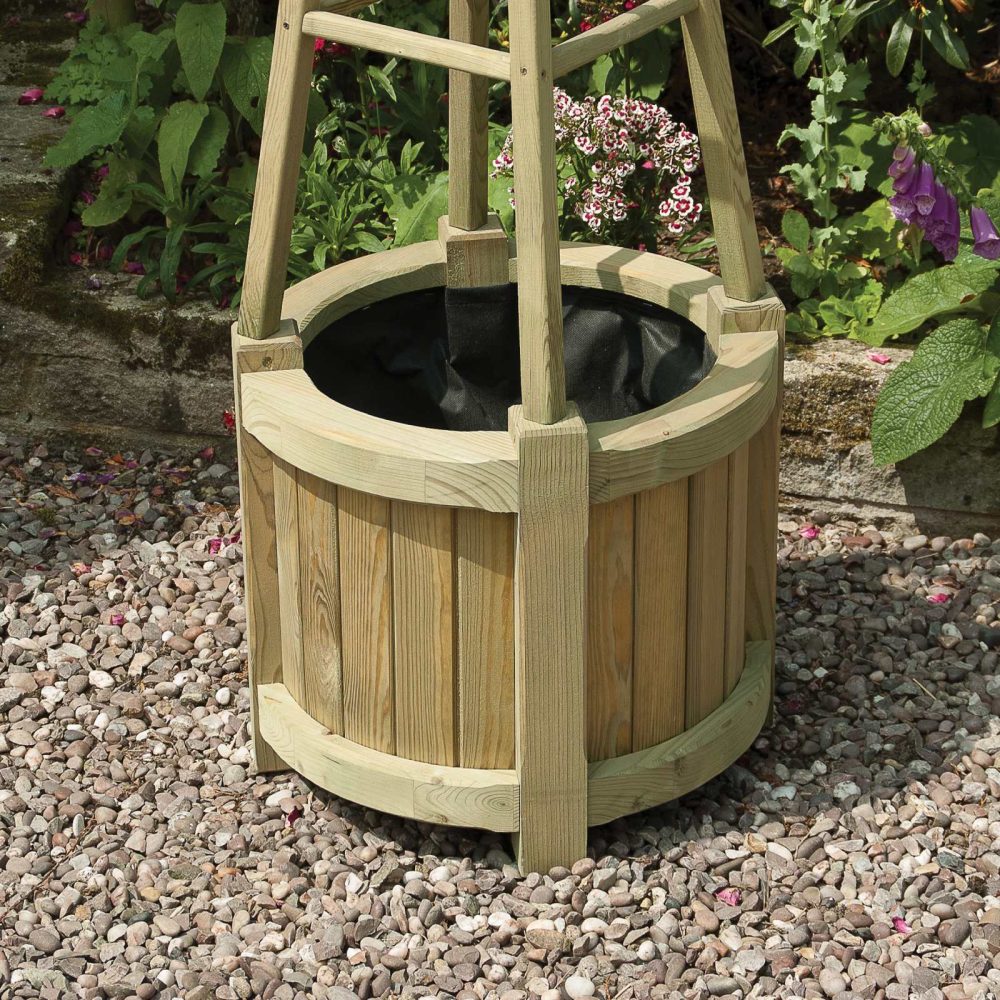 Marberry Obelisk Wooden Garden Planter - Image 3