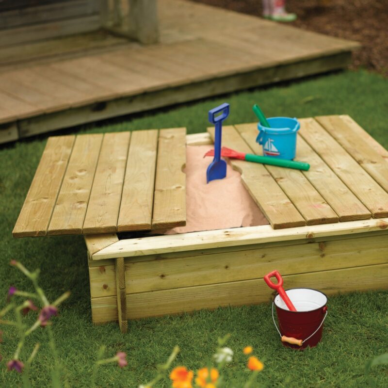Pressure Treated Timber Sand Box with Lid.