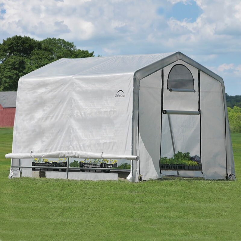 ShelterLogic 10x10 Steel Frame UV-treated Greenhouse In a Box