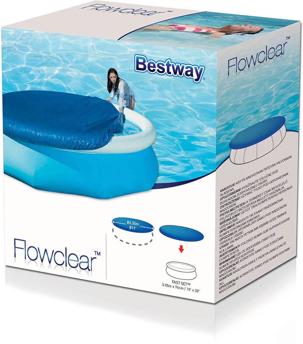 Bestway Fast Set 10ft Foot Fast Set Pool Debris Cover Swimming Garden