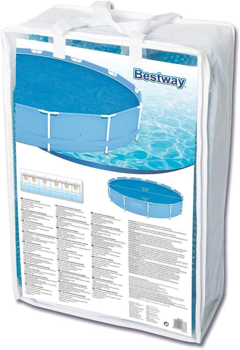 Bestway Solar Cover for 12 Foot pools Fits Fast Set and Frame Pools