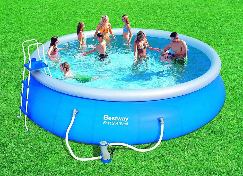 Bestway 18' Fast Set Pool Summer Garden Pool Outdoors - Image 6