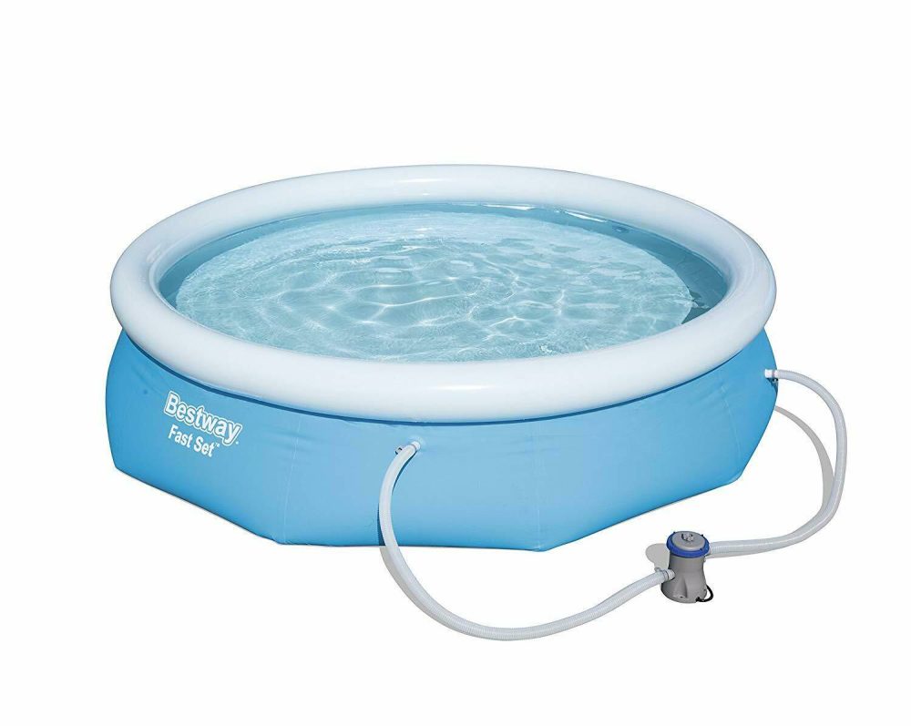 Bestway 10 Ft x 30 Inch Fast Set Pool Pump Swimming Paddling Garden - Image 2