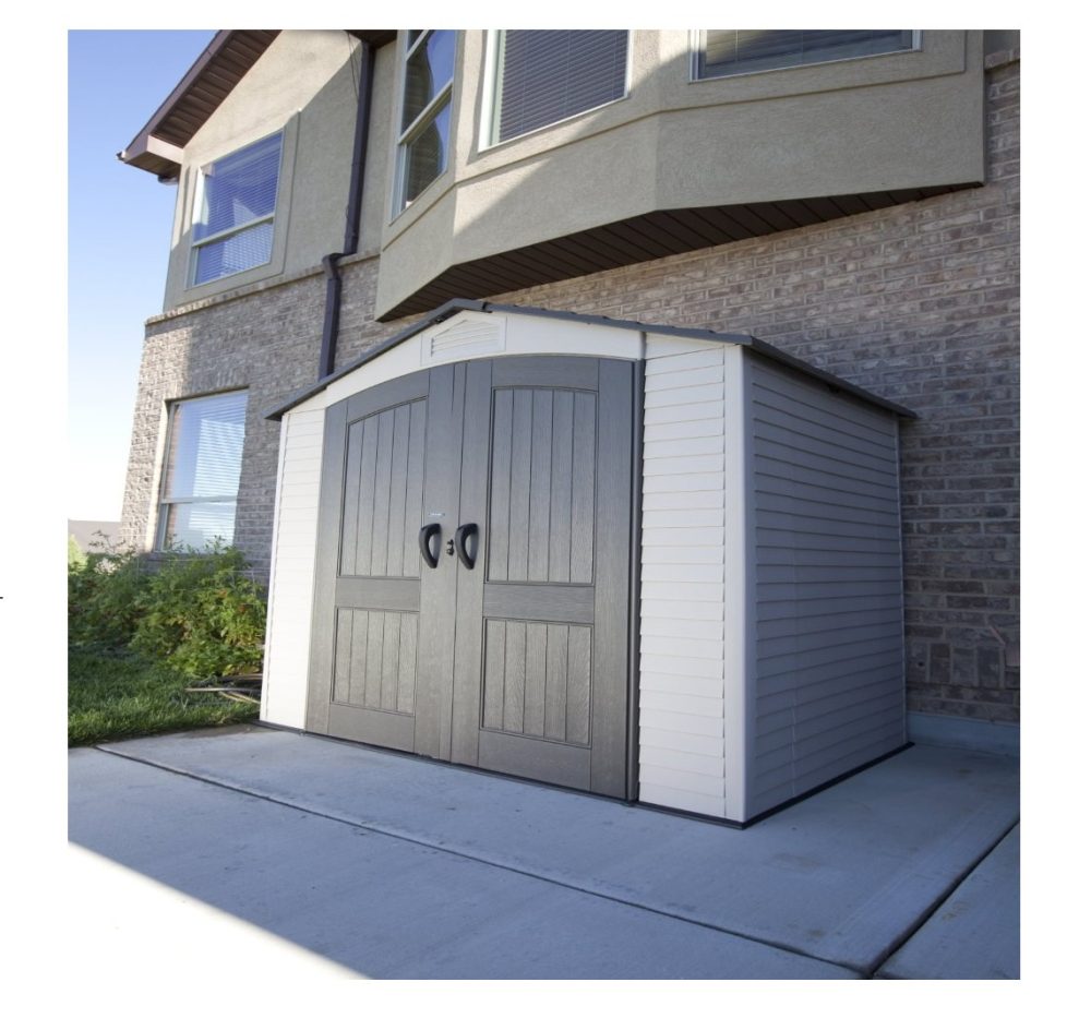 Lifetime Hinged Double Entrance 7x4.5 Heavy Duty Plastic Shed - Image 3