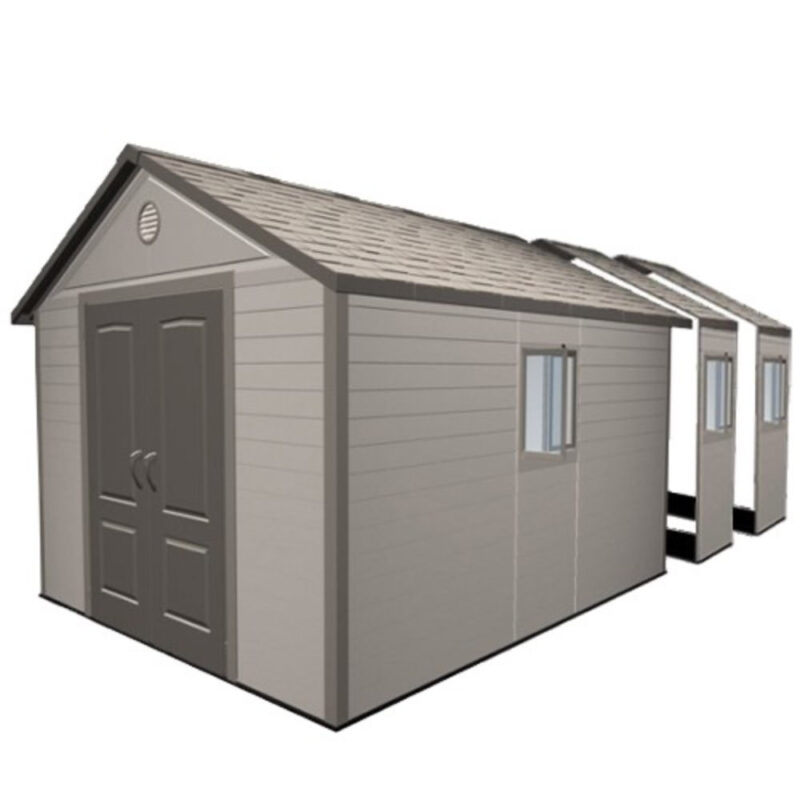 Lifetime 11x21 Heavy Duty Plastic Shed Apex Roof 10 Year Warranty