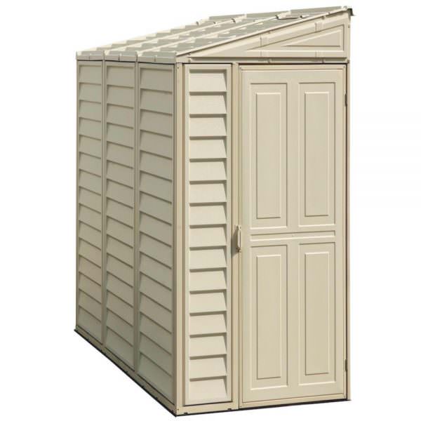 saffron 4 x 8 lean-to plastic storage shed includes a