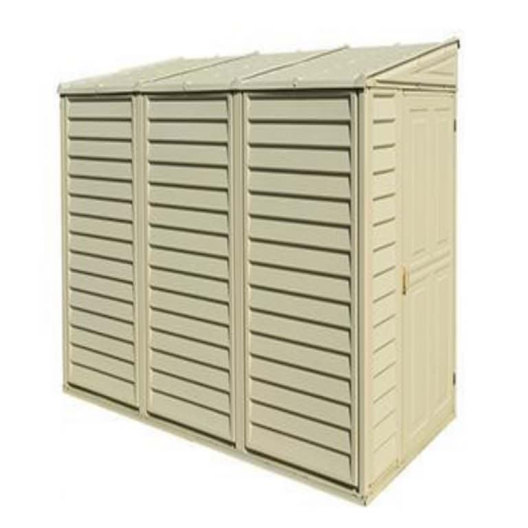 Saffron 4 x 8 Lean To Plastic Storage Shed (includes Foundation Kit ...