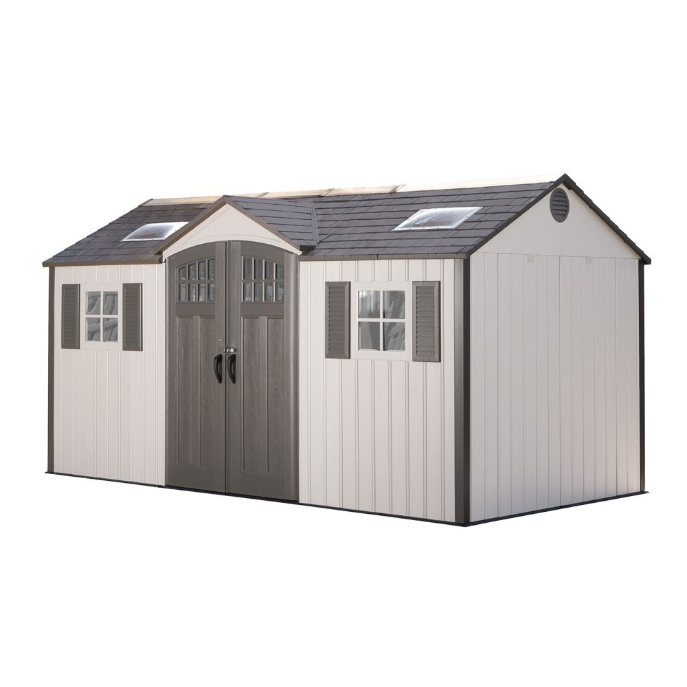 Lifetime Single Entrance 15 x 8 Plastic Shed - Image 2
