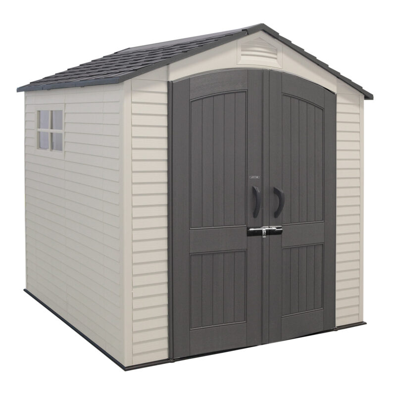 Lifetime 7x7 Heavy Duty Plastic Shed including floor - HDPE Garden Storage