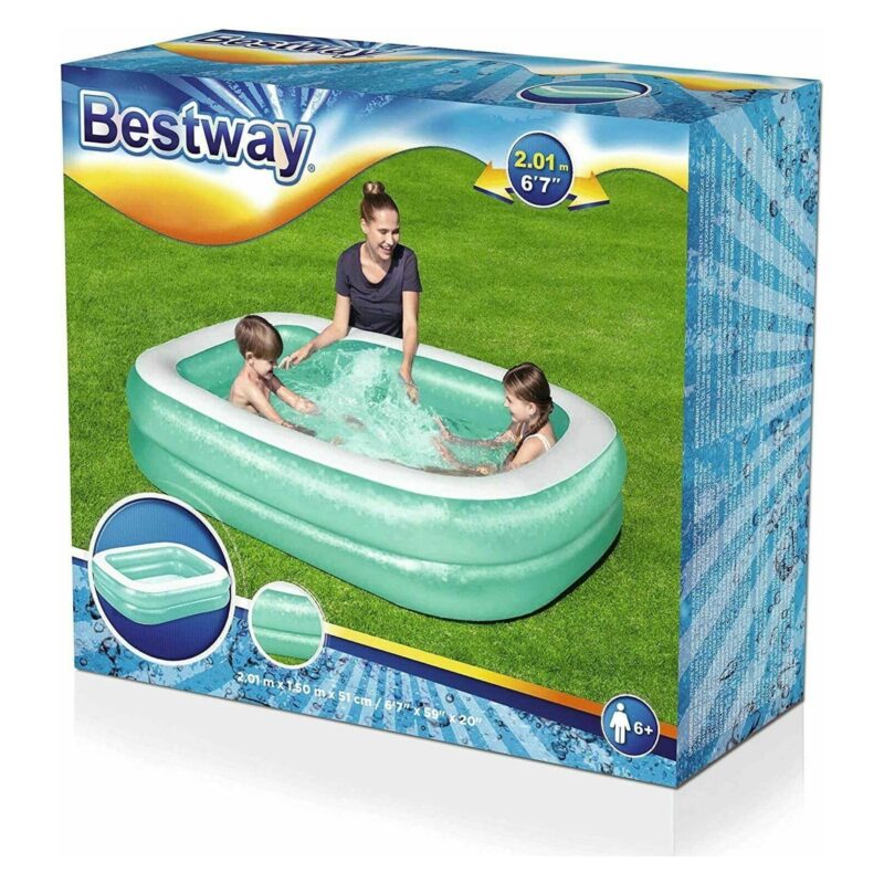 Bestway 201x150cm Family Inflatable Paddling Pool