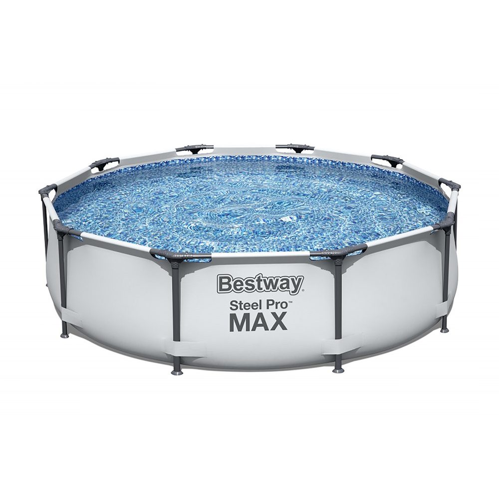 Bestway 10ft x 30in Steel Pro Frame Pool Set - Outdoor Pump Swimming Summer Garden