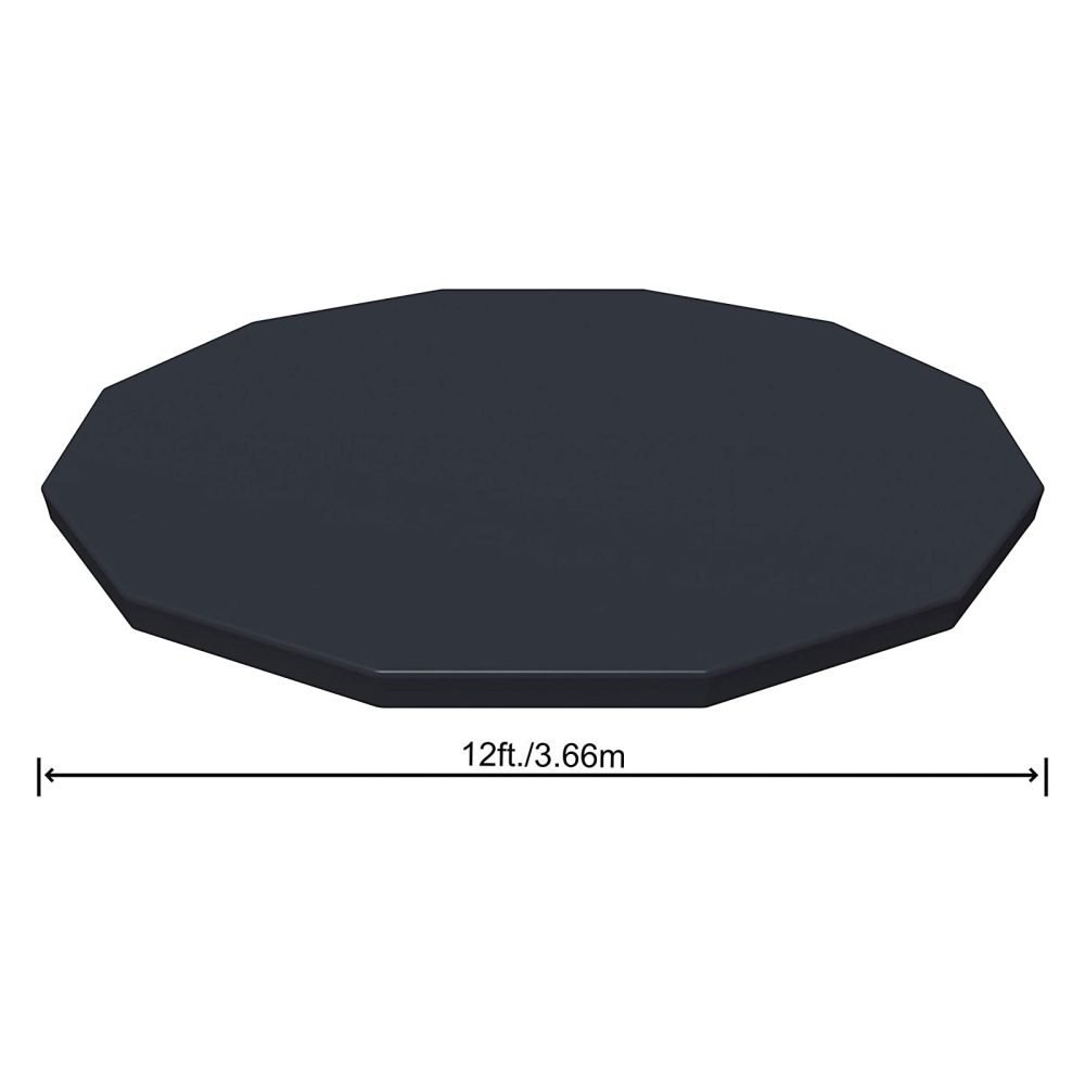 Bestway 12ft Steel Pro Frame Pool Cover - Swimming Debris Tarpaulin Protector - Image 5