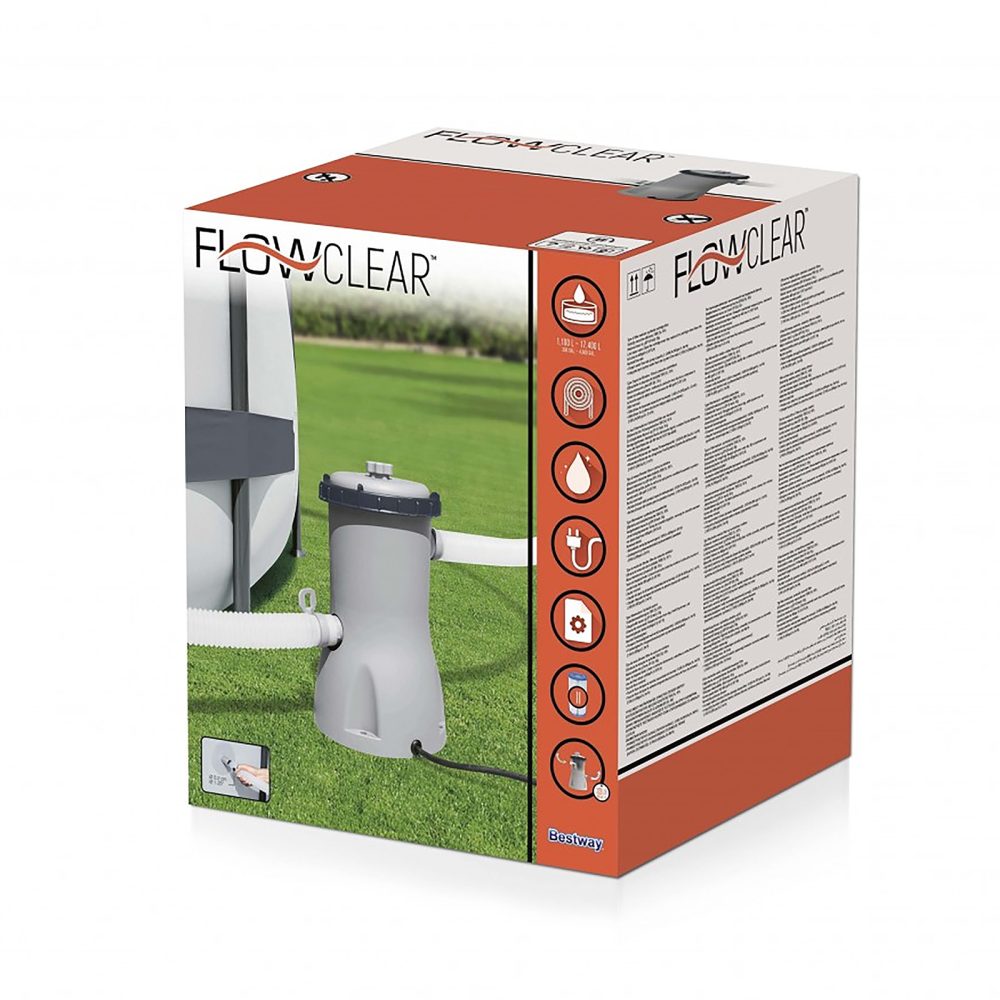 Bestway 800gal Flowclear Swimming Pool Filter Pump - Pool Accessories Garden Summer - Image 2