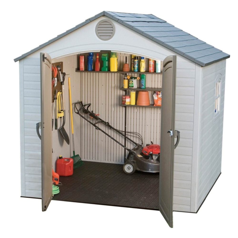 Lifetime Premium quality 8x5 Heavy Duty Plastic Shed Apex Roof