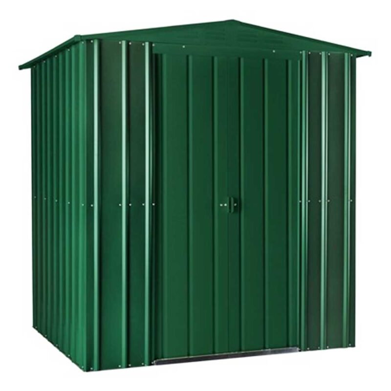 Lotus 6x8 Apex Metal Steel Garden Shed 15 Year Guarantee Heritage Green