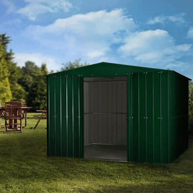Lotus 10x8 Apex Metal Steel Garden Shed 15 Year Guarantee