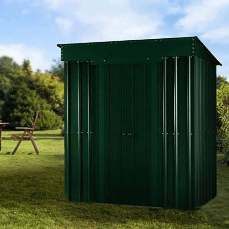 Lotus 5x3 Pent Metal Steel Garden Shed 15 Year Guarantee