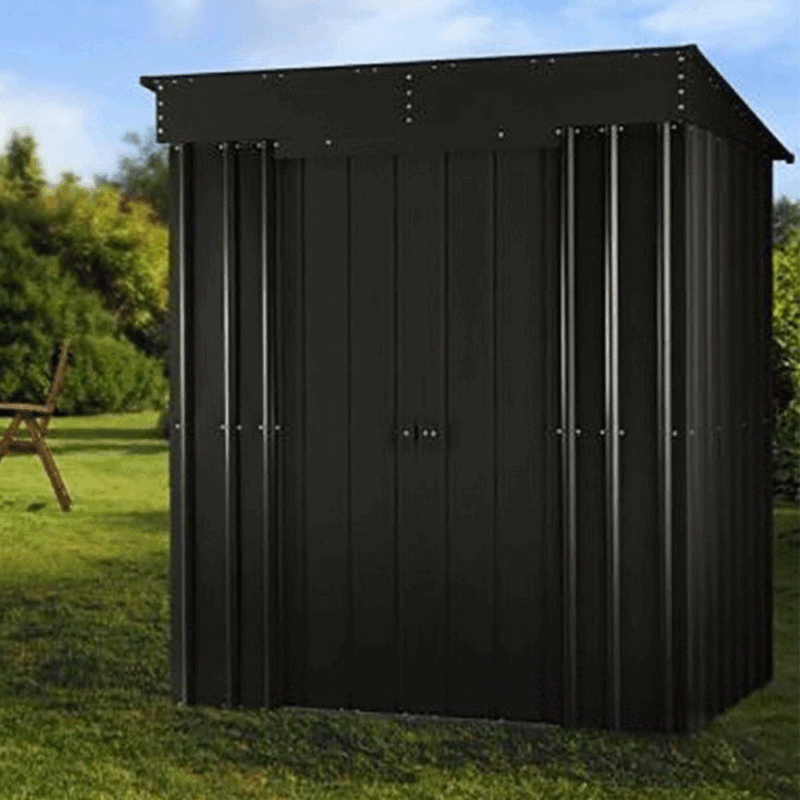 Lotus 6x3 Pent Metal Steel Garden Shed 15 Year Guarantee