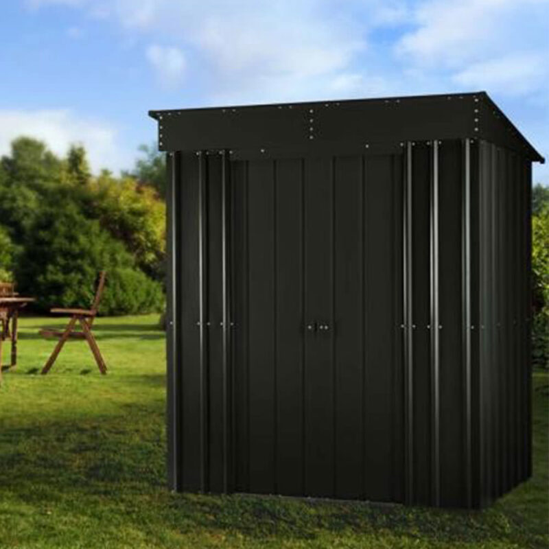 Lotus 8x4 Heavy Duty Pent Metal Steel Garden Shed 15 Year Guarantee