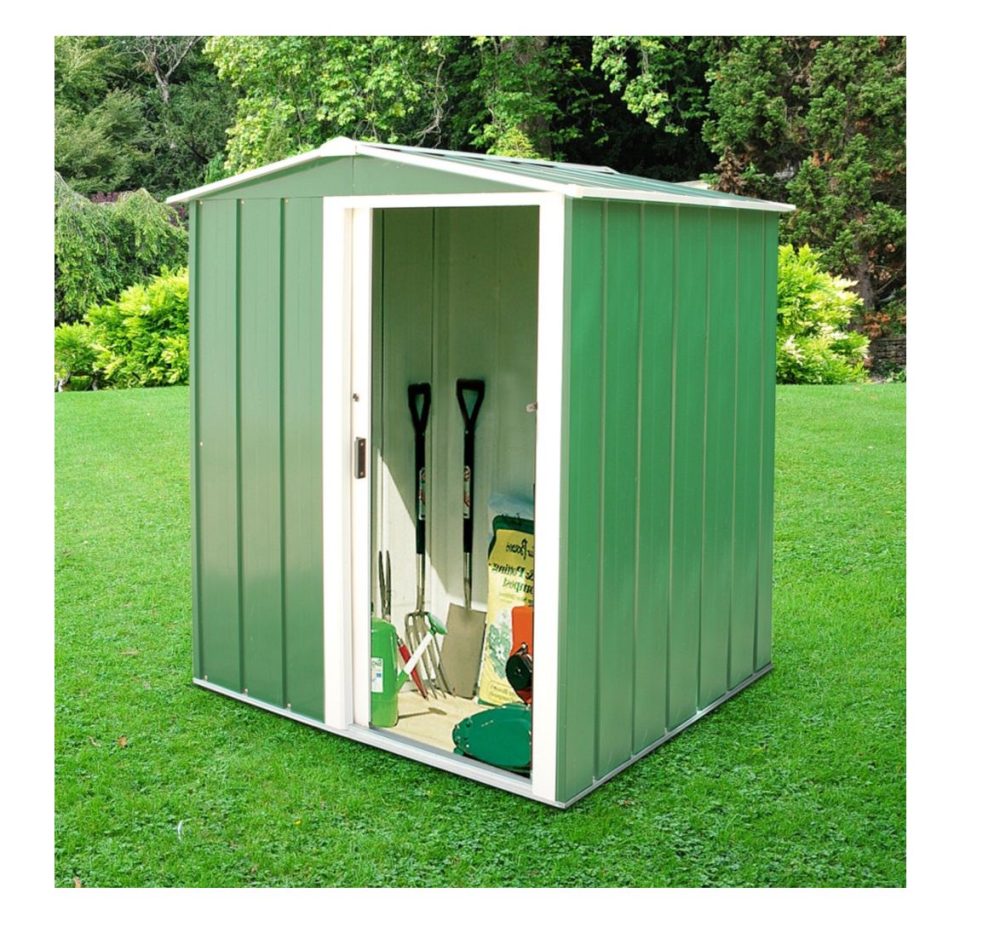 Sapphire 5x4 Apex Metal Garden Shed - Image 5