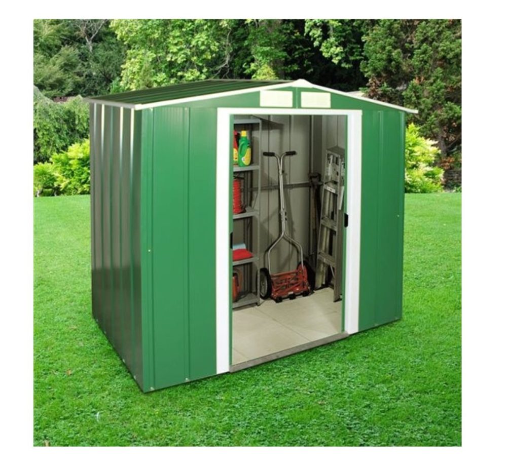 Sapphire 6x4 Apex Metal Garden Shed - Image 6