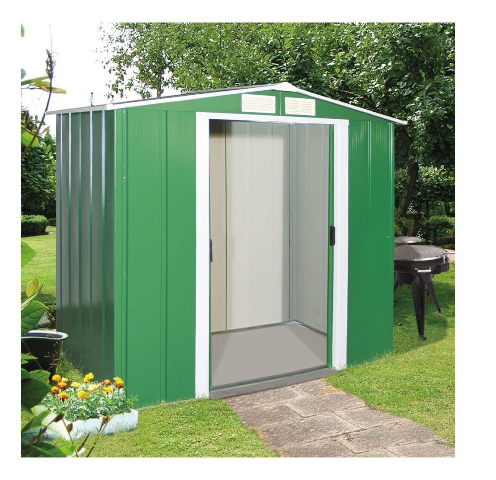 Sapphire 6x6 Apex Metal Garden Shed - Image 5