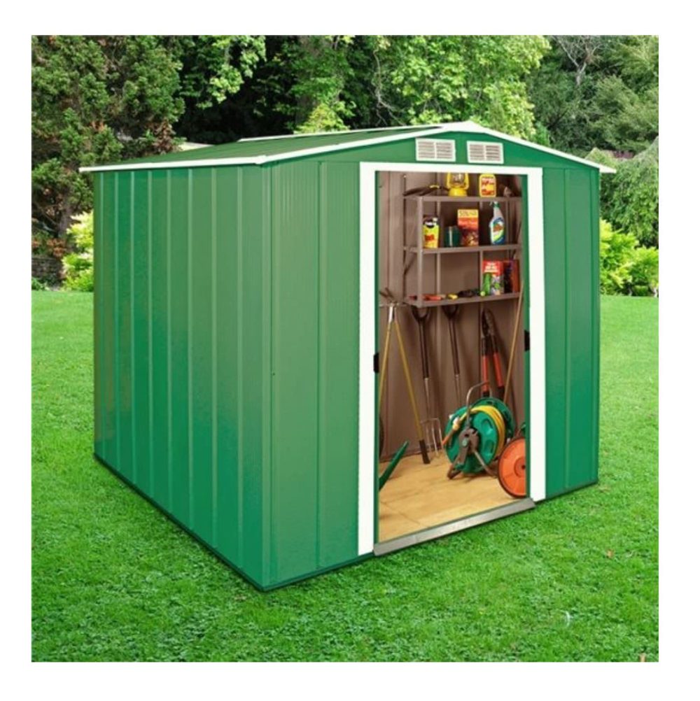 Sapphire 6x6 Apex Metal Garden Shed - Image 8