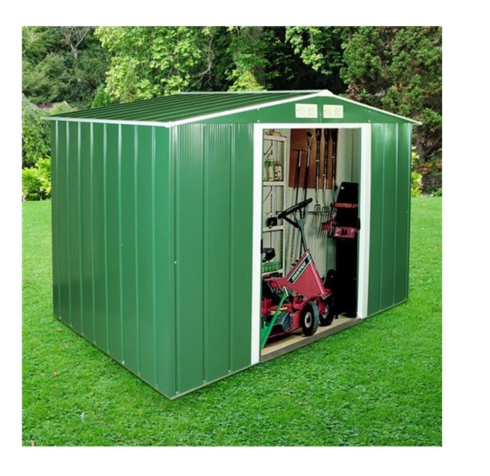 Sapphire 8x6 Apex Metal Garden Shed - Image 3