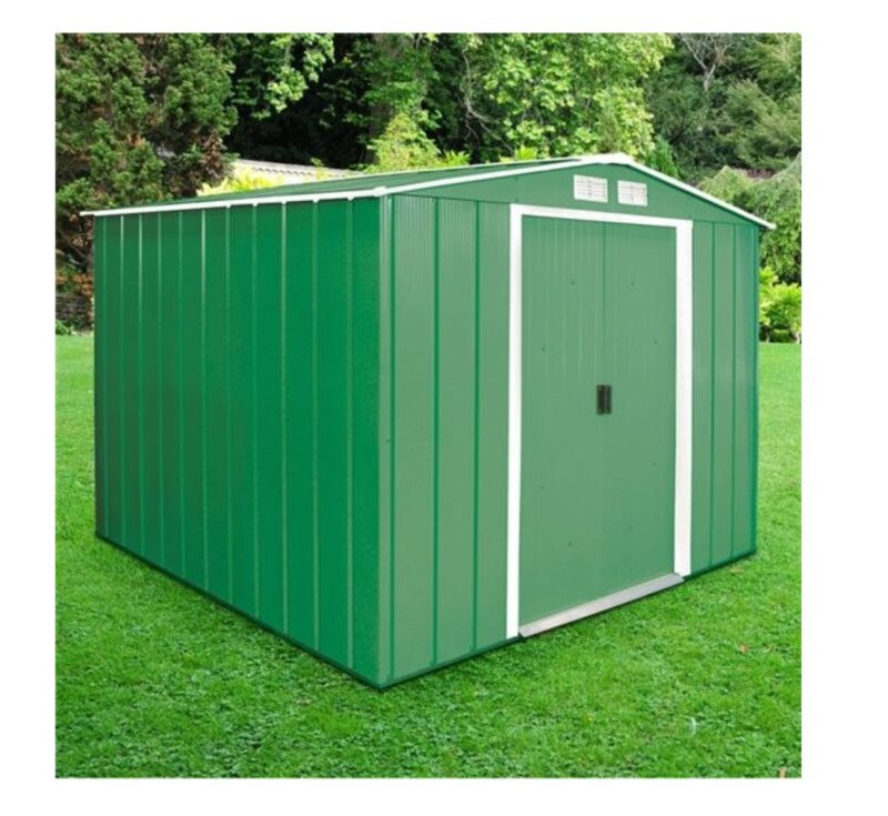 Sapphire 8x8 Apex Metal Garden Shed