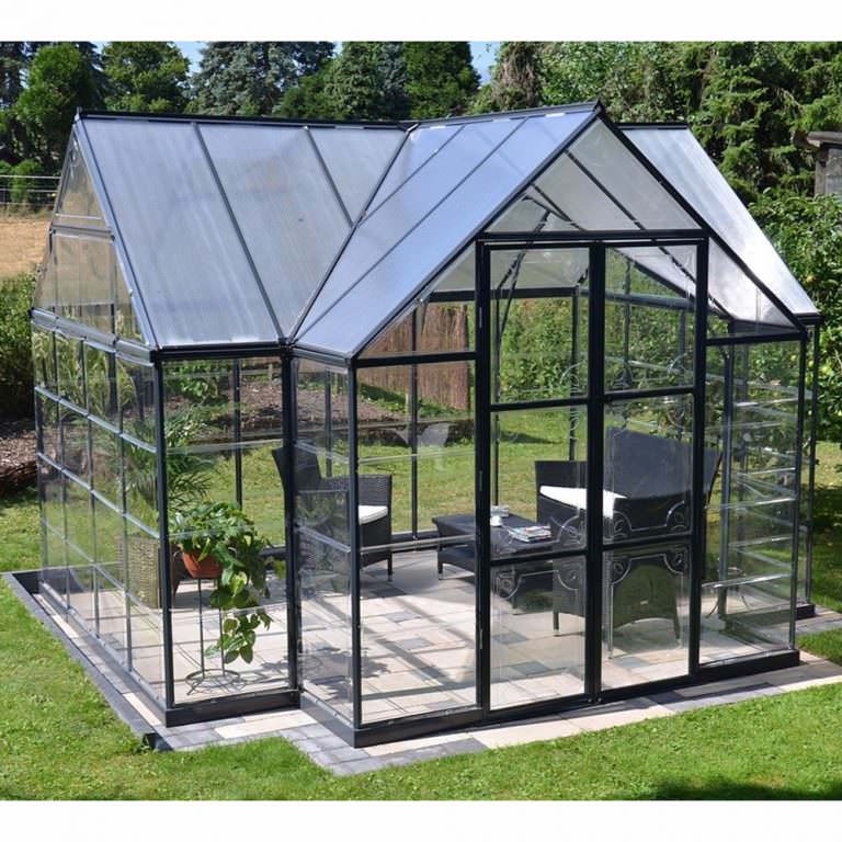 Victory Orangery Chalet 12 x 10 ft Garden Greenhouse - Pure Garden