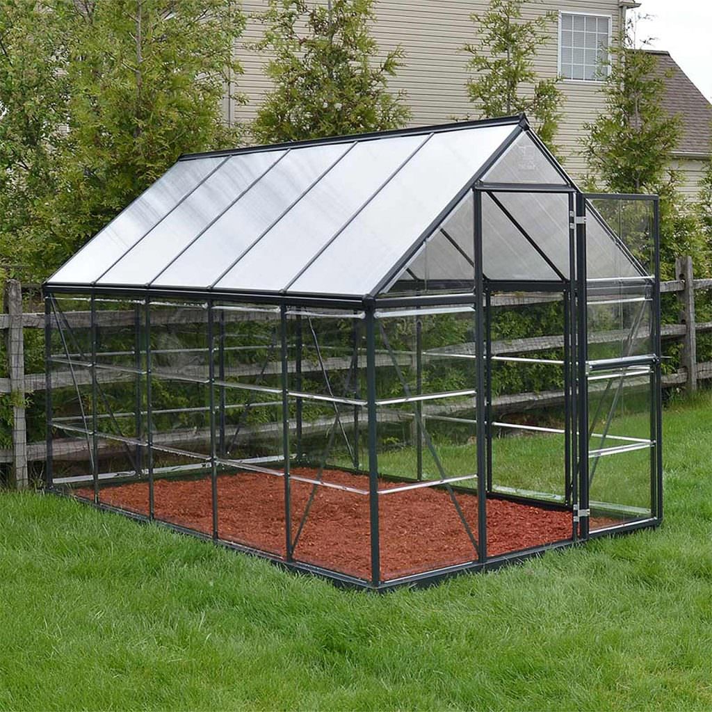 Palram Canopia Hybrid Garden Greenhouse (Sizes 6x4, 6x6, 6x8 & 6x10) - Polycarbonate Panels - Image 6