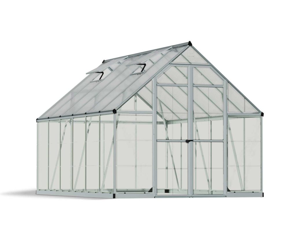 Palram Canopia Balance 8 x 12 ft Silver Garden Greenhouse - Image 9