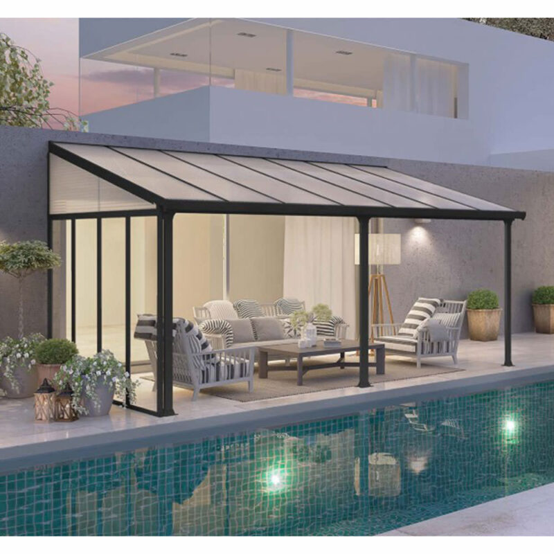 Palram Canopia Feria Garden Clear Twin Wall Patio Cover
