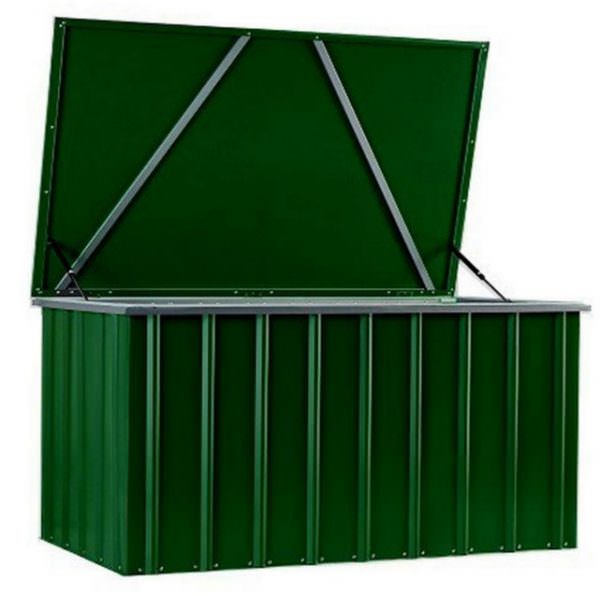 Lotus 5×3 Heavy Duty Metal Garden Storage Box Pure Garden Buildings
