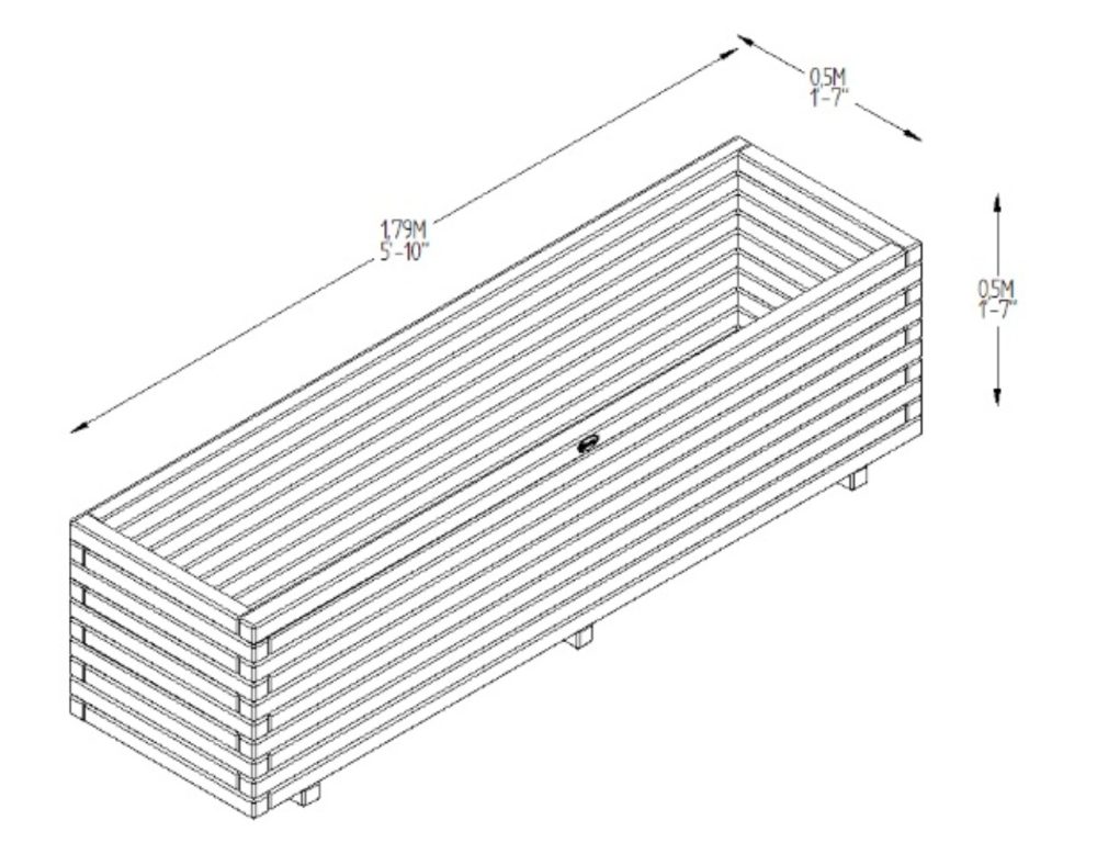 Lomello Pressure Treated Garden Planter - Image 3