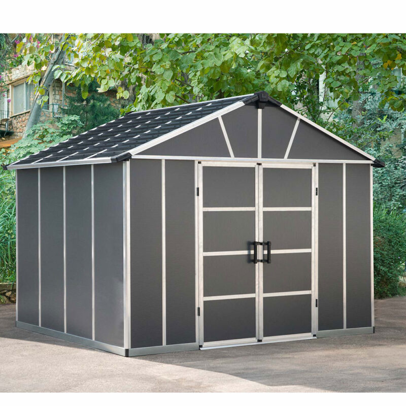 Palram Canopia Yukon Dark Grey Garden Shed Without Floor
