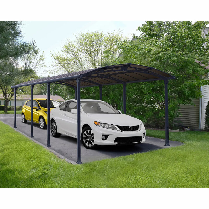Palram Canopia Arcadia 12ft Grey Outdoor Carport