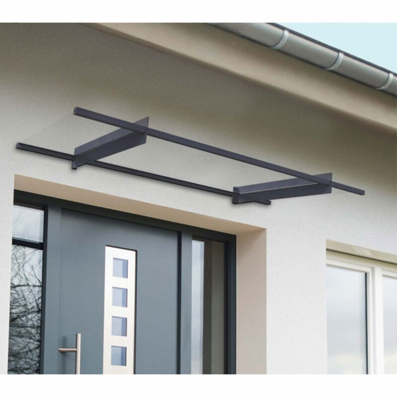 Palram Canopia Nancy 2500 3ft x 6ft Grey Clear Door Canopy