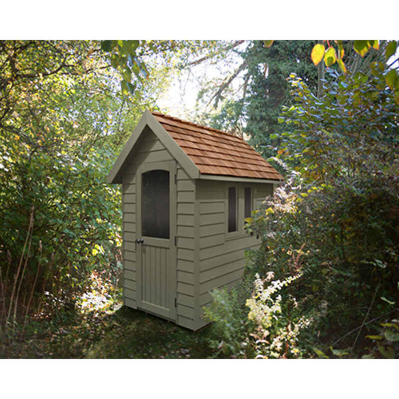 Forest Garden Redwood Retreat 6ft x 4ft Garden Shed Includes Installation