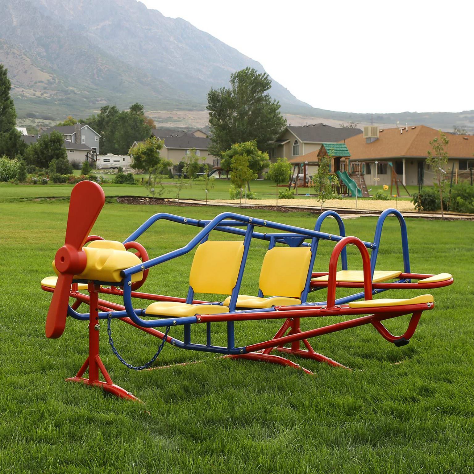 Lifetime Ace Flyer TeeterTotter Outdoor Aeroplane Seesaw (in Primary