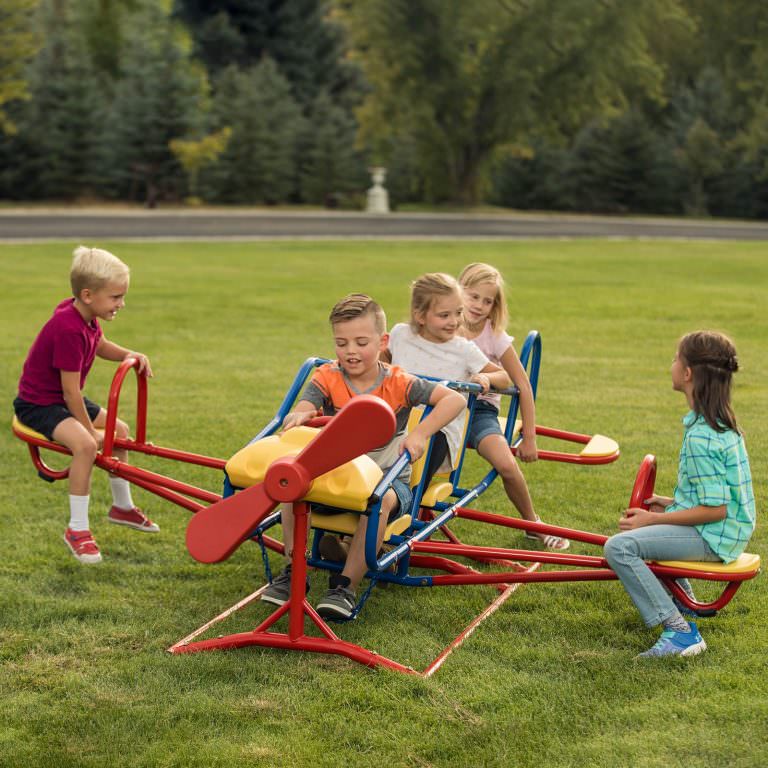 Lifetime Ace Flyer TeeterTotter Outdoor Aeroplane Seesaw (in Primary