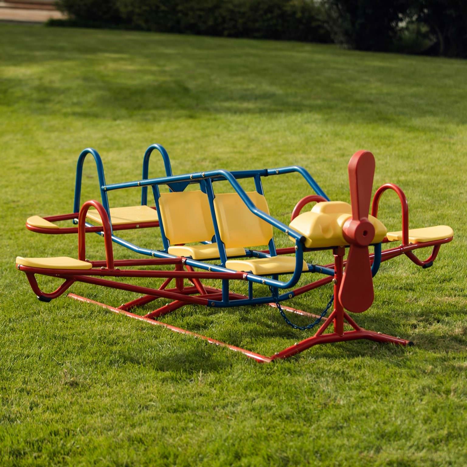 Lifetime Ace Flyer TeeterTotter Outdoor Aeroplane Seesaw (in Primary Colours) Pure Garden