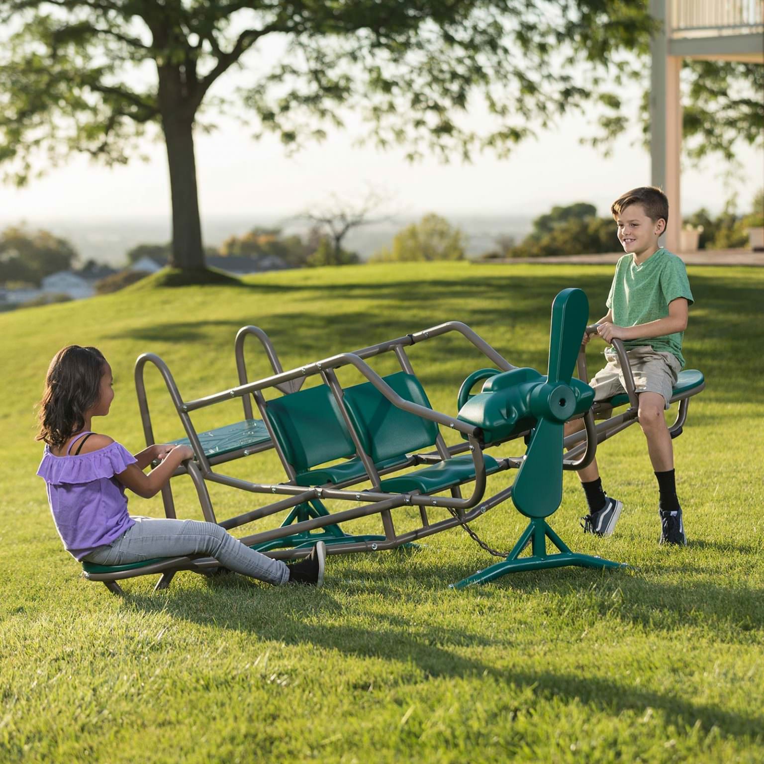 Lifetime Ace Flyer TeeterTotter Outdoor Aeroplane Seesaw Pure Garden Buildings