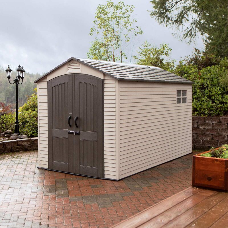 Lifetime 7x12 Outdoor Storage Garden Shed - HDPE Plastic Unit